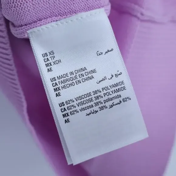 ON 34TH NWT Sleeveless Pullover Sweater Tank Orchid Bouquet Purple Women's XS - Picture 7 of 9